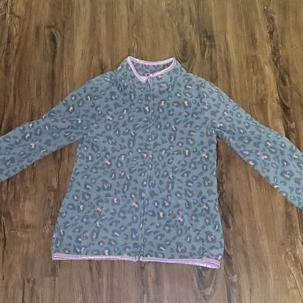 Jaguar print soft sweater
